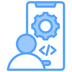 Application Developer Blue Icon