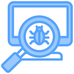 Software Testing Blue Icon