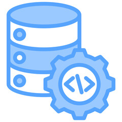 Backend Blue Icon