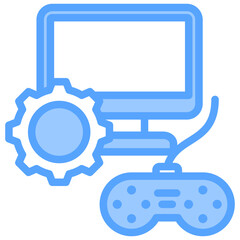 Game Development Blue Icon