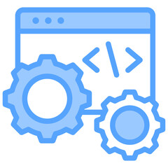 Optimization Blue Icon