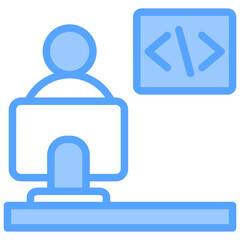 Developer Blue Icon