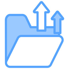 File Upload Blue Icon