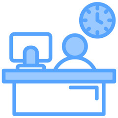 Serviced Offices Blue Icon