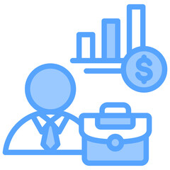 Businesses Blue Icon