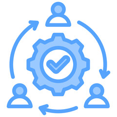 Collaboration Blue Icon