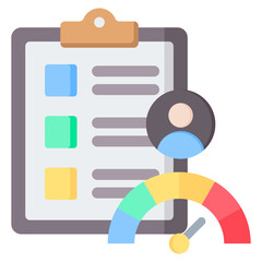 Performance Based Assessment Flat Icon