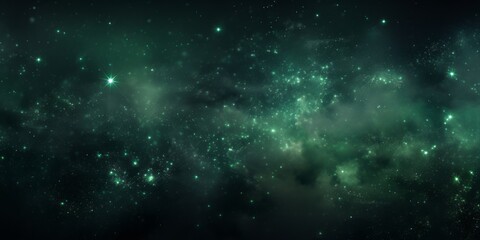 Fototapeta premium glowing Greenish grey abstract background with particles floating. Generative AI