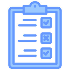 True False Test Blue Icon