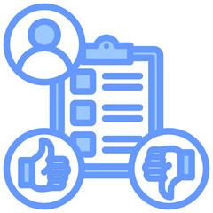 Diagnostic Test Blue Icon