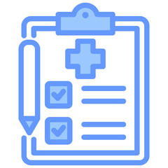Medical Exams Blue Icon