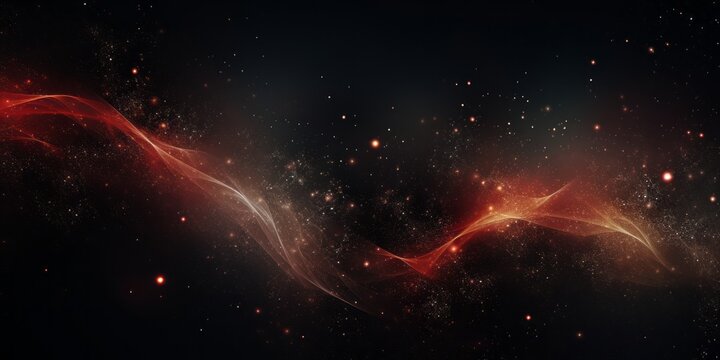 glowing redish grey abstract background with a fire ball flying. Generative AI