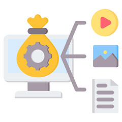Asset Categorization Flat Icon