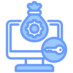 Asset Permission Blue Icon