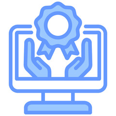 Brand Management Blue Icon