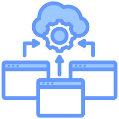 Integration Blue Icon