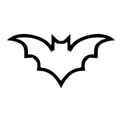 bat Halloween Icon Illustration