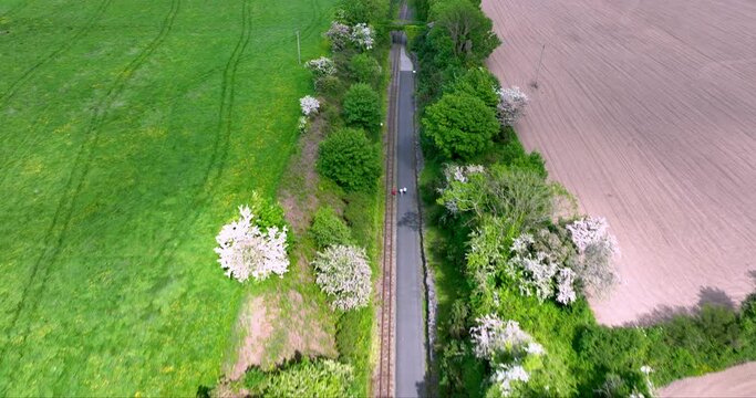Flying over the top Waterford Suir Valley Railway Company 4k