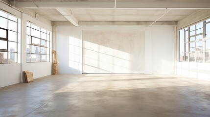 Image of an empty white room studio.