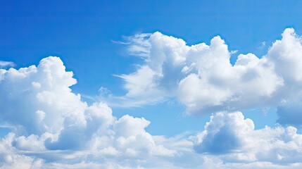 Naklejka na ściany i meble Image of blue sky with clouds.