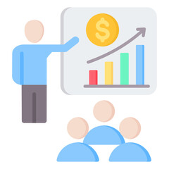 Ipo Roadshow Flat Icon