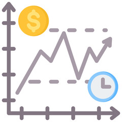 Volatility Flat Icon