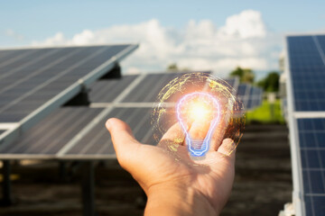 Solar panel inverter wall mounting control box Solar energy technology.