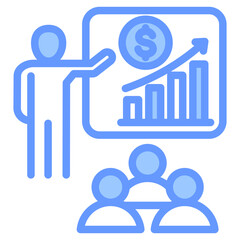 Ipo Roadshow Blue Icon