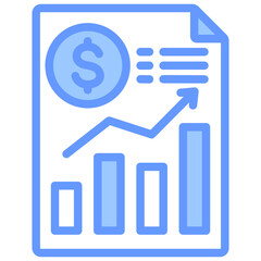 Financials Blue Icon