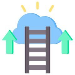 Career Ladder Flat Icon