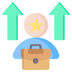 Job Promotion Flat Icon