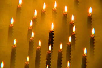 burning candles