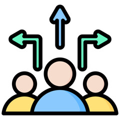 Career Choice Outline Color Icon