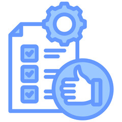 Accomplishment Blue Icon