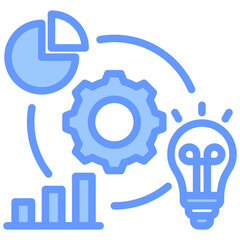 Competitive Intelligence Blue Icon