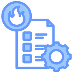 Disaster Recovery Plan Blue Icon