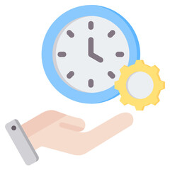 Time Management Flat Icon