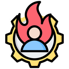 Motivation Outline Color Icon