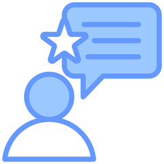 Review Blue Icon