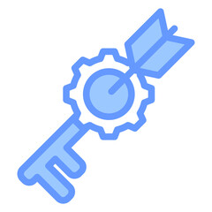 Key Point Blue Icon