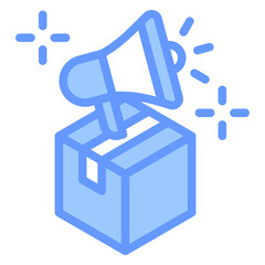 Promotion Blue Icon