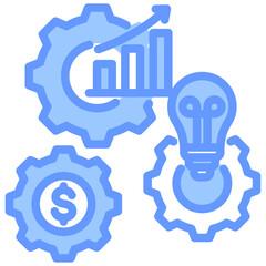 Business Development Blue Icon
