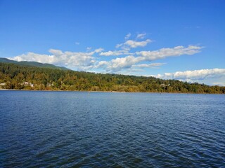 lake and mountains