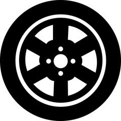 wheel Rubber Tier icon for business for your website. To make attractive design on very good design to show up you business. Tire royalty free vector art isolated on transparent background.