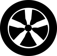 wheel Rubber Tier icon for business for your website. To make attractive design on very good design to show up you business. Tire royalty free vector art isolated on transparent background.