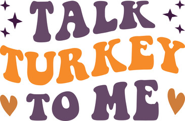 Retro Thanksgiving SVG Design, Thankful Retro Wavy SVG Design, Retro Wavy Design