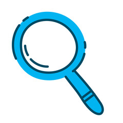 Vector illustration of magnifying glass icon