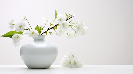 Fototapeta na wymiar Portrait beautiful white cherry blossom flower isolated on white background AI Generative