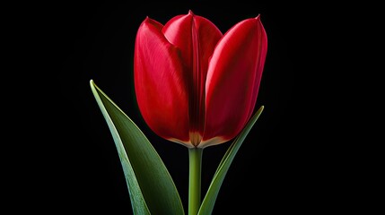 Portrait beautiful flower isolated on white background AI Generative