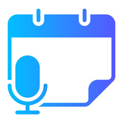 mic gradient icon